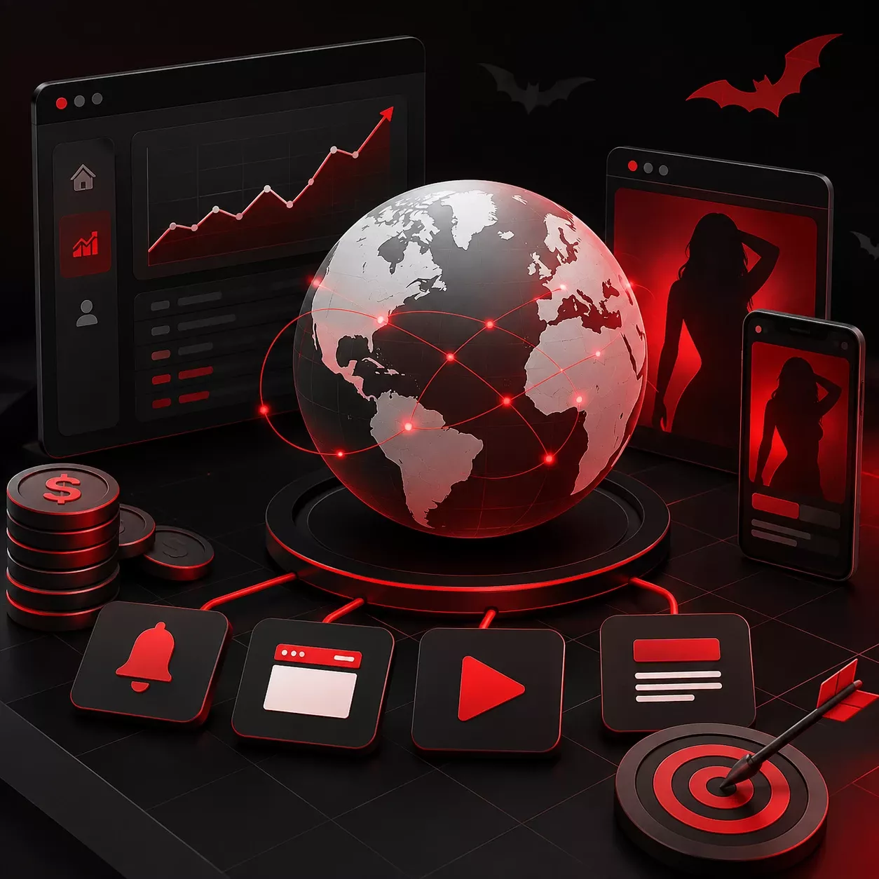 on AdsCompass from a $50 deposit on any payment rail, across six self-serve formats, with
