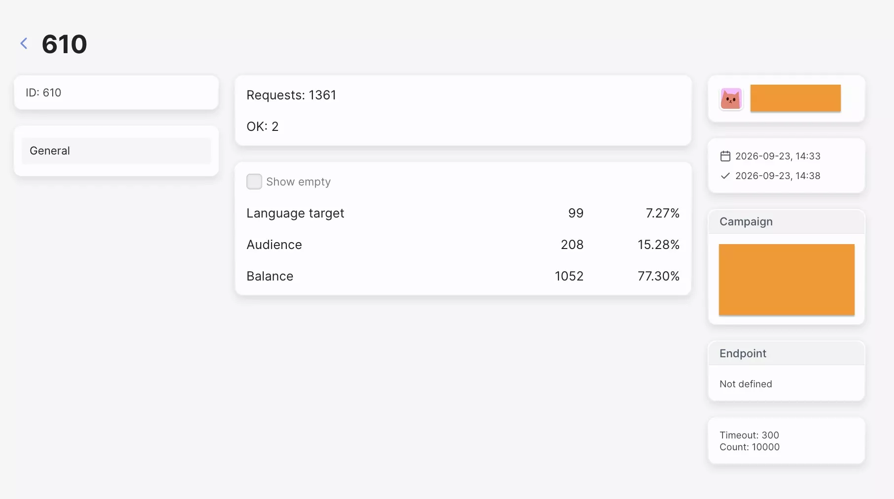 campaign analysis filtered requests